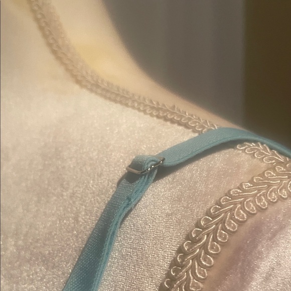 Sweet Treasures Elegant Lace Underwire Bra in Light Blue Sz 40C - Picture 6 of 7